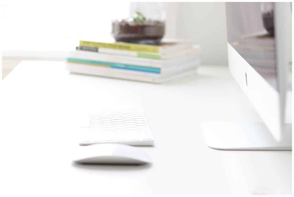 computer and books