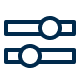 Gallery customizations icon of sliding bar scales