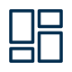 Packages icon of multiple images laid out together