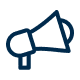 word-of-mouth icon of a megaphone