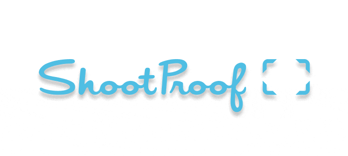 Gif showing multiple incorrect depictions of the ShootProof logo