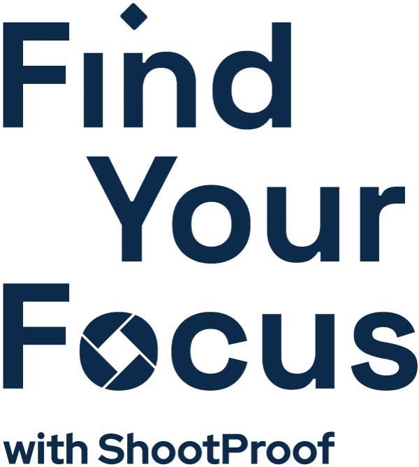 Find Your Focus Podcast with ShootProof Logo