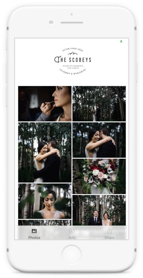 ShootProof mobile app