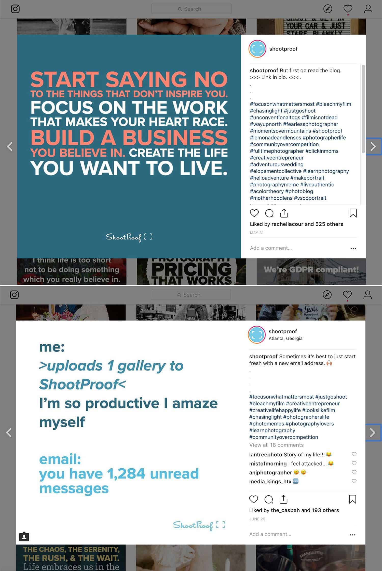 The Best 19 Instagram Feeds for Your Photography Business