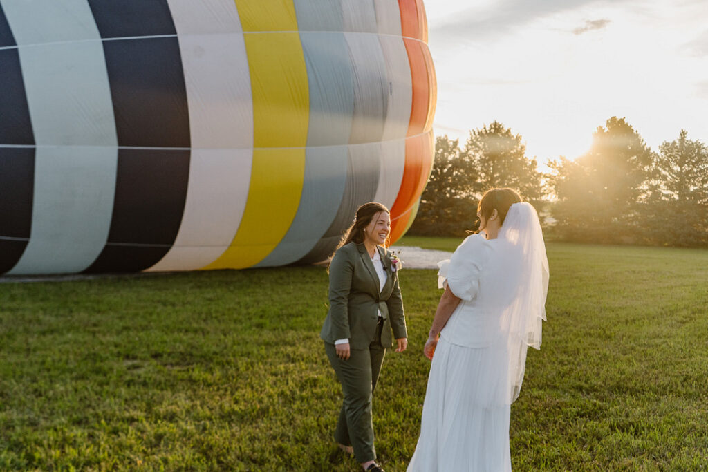 hot air ballon wedding