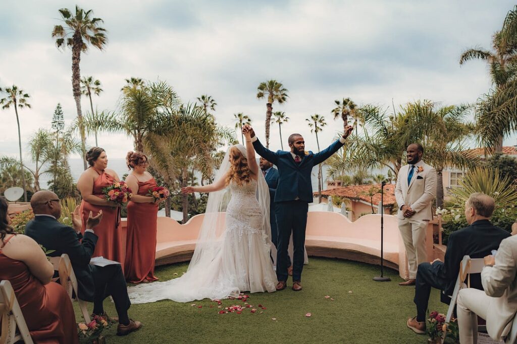 wedding day couple
