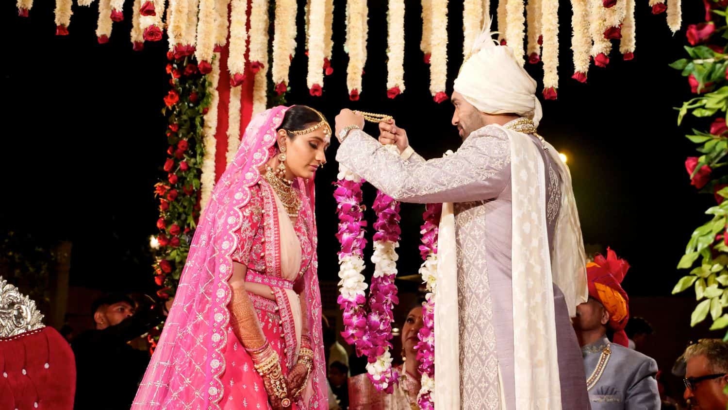 A traditional Indian wedding ceremony