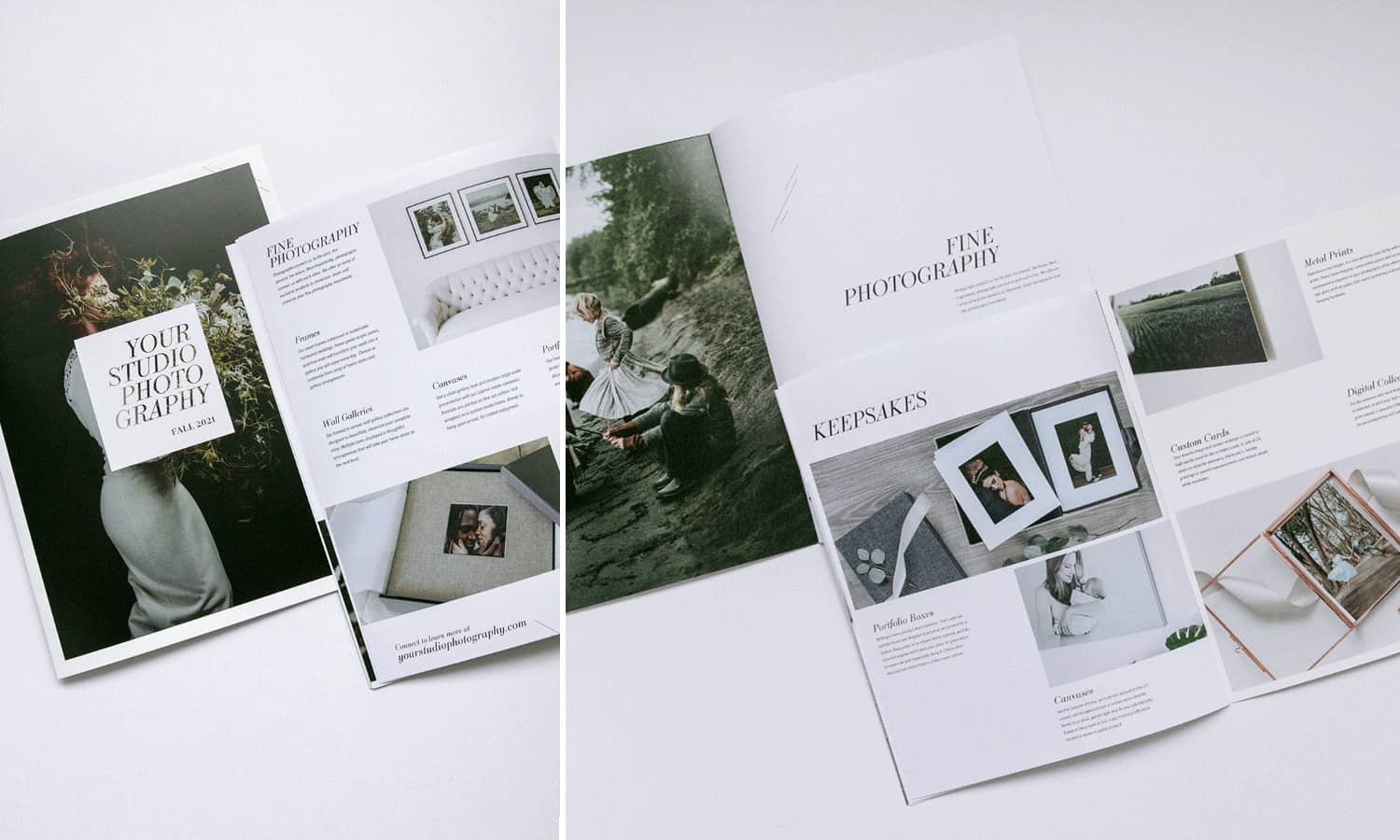 The Lookbook photography marketing template by Design Aglow