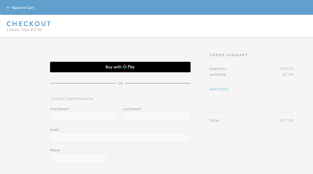 Google Pay for ShootProof Users in Chrome