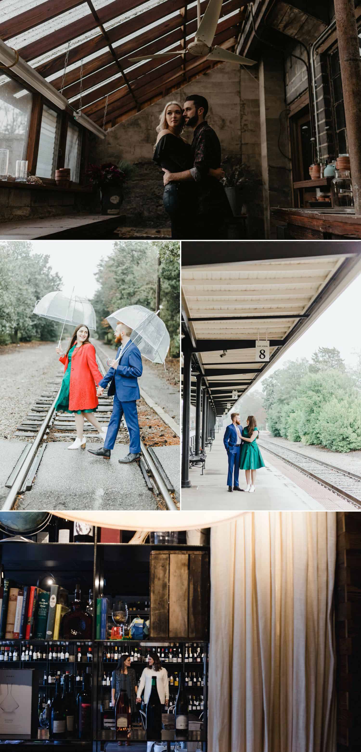 There are plenty of great indoor and under-cover options for photographing when it's cold or rainy outside