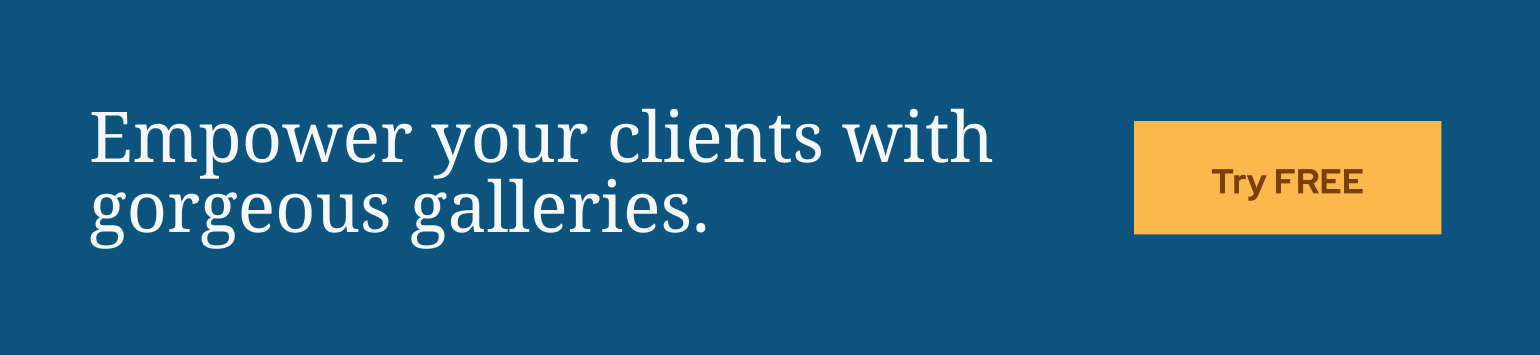 Empower your clients with gorgeous galleries. Try FREE.