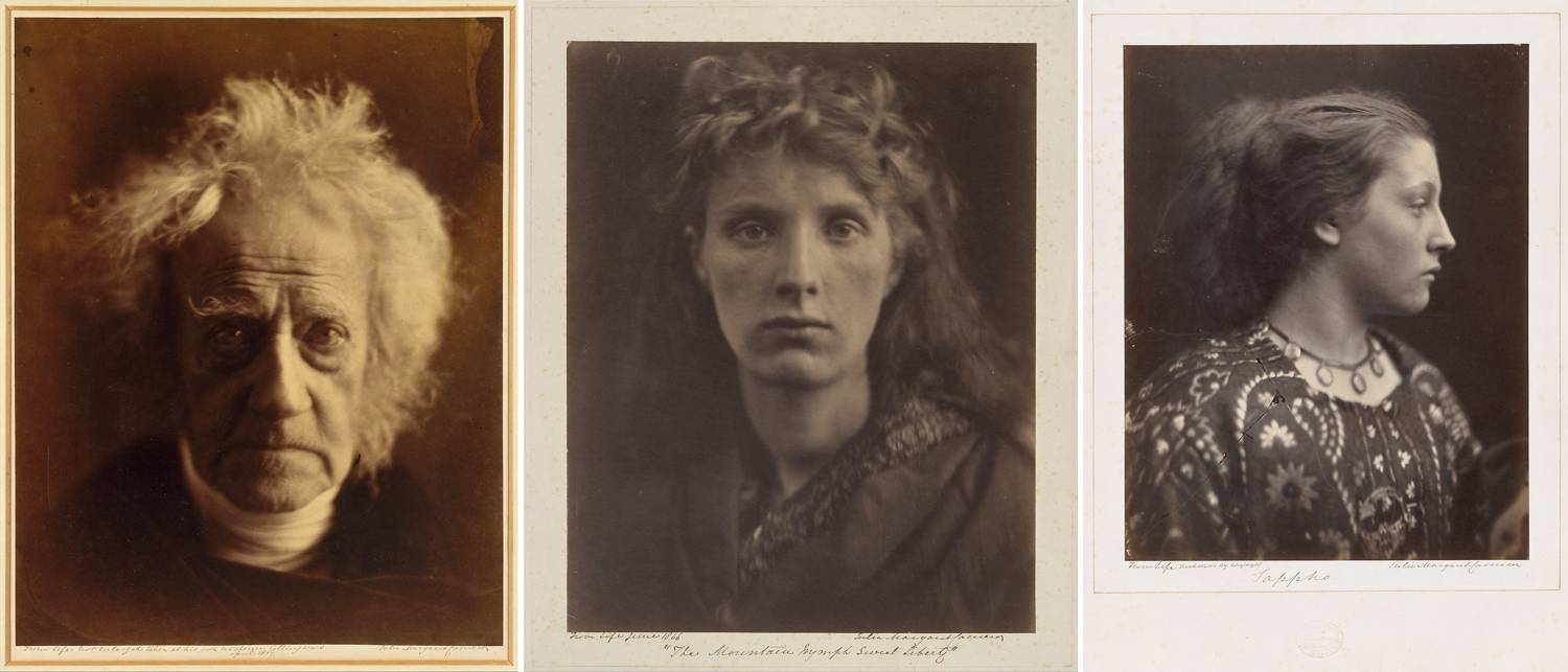 A series of three photographs by Julia Margaret Cameron