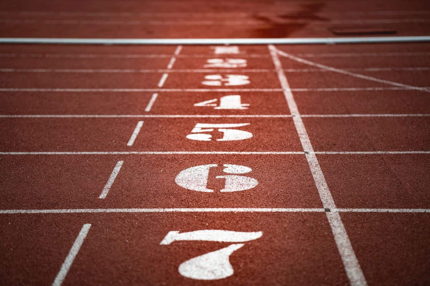 Starting line numbers on running track