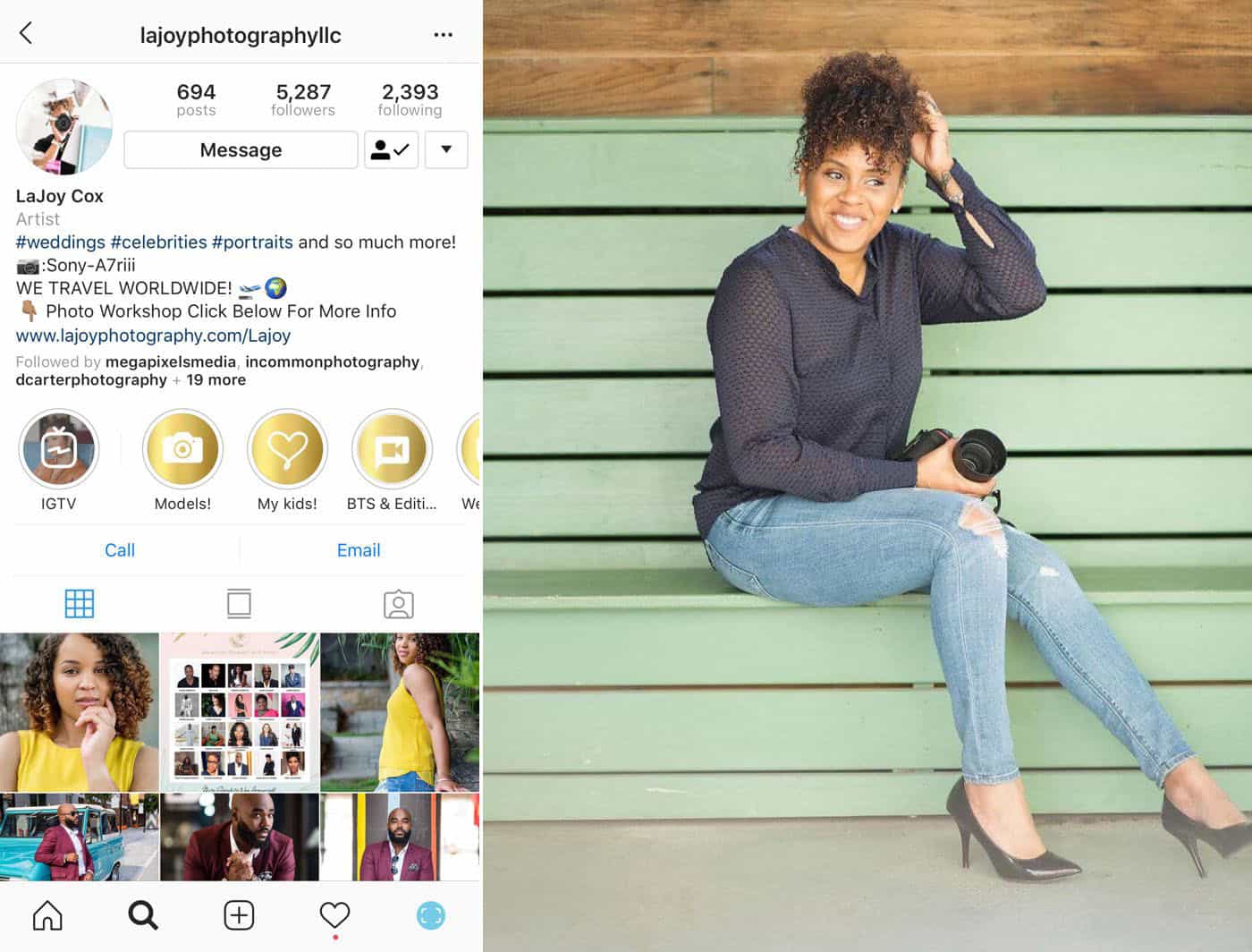 3 Simple Approaches To A Powerful Instagram Portfolio: LaJoy Cox on Instagram