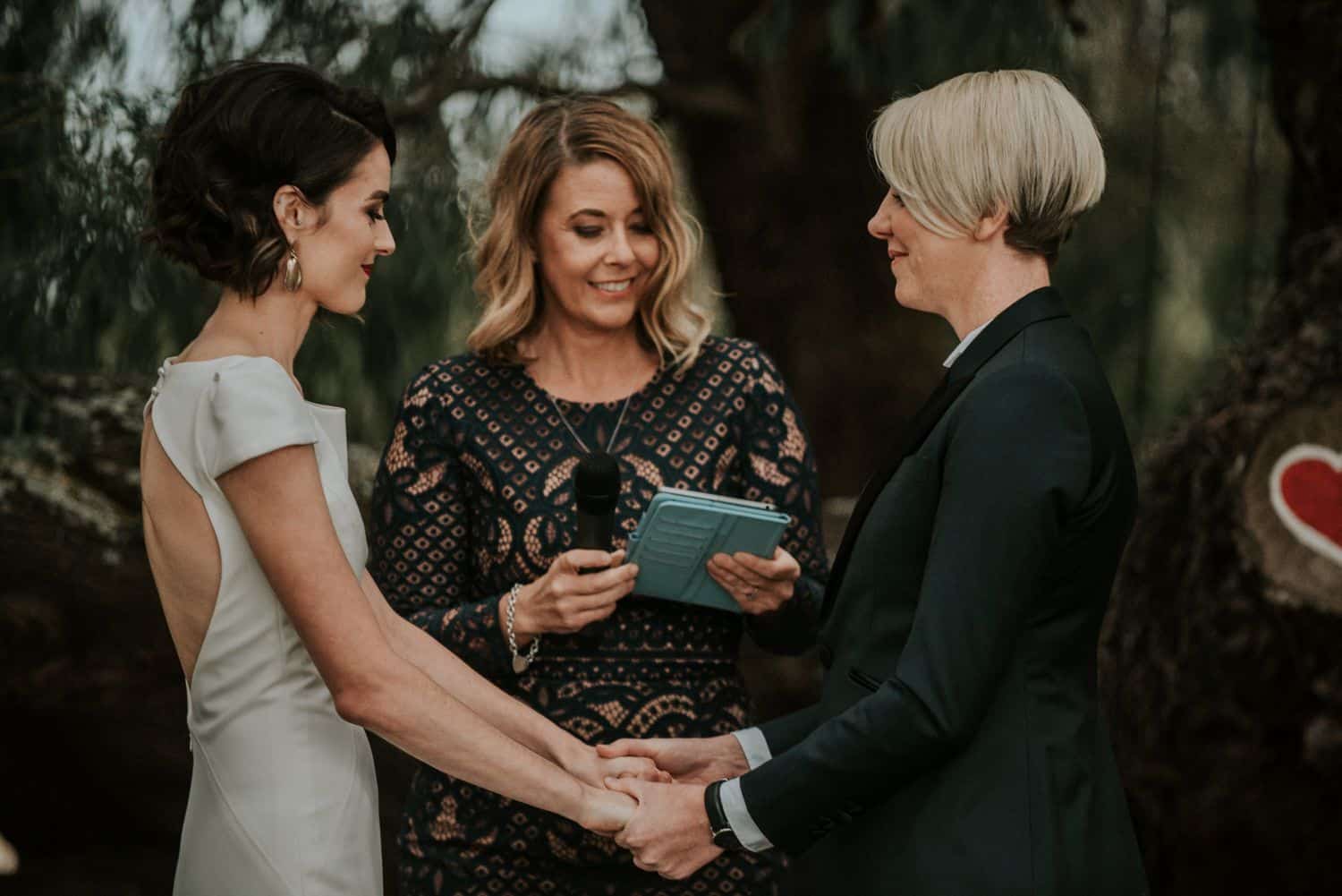 Two brides getting married