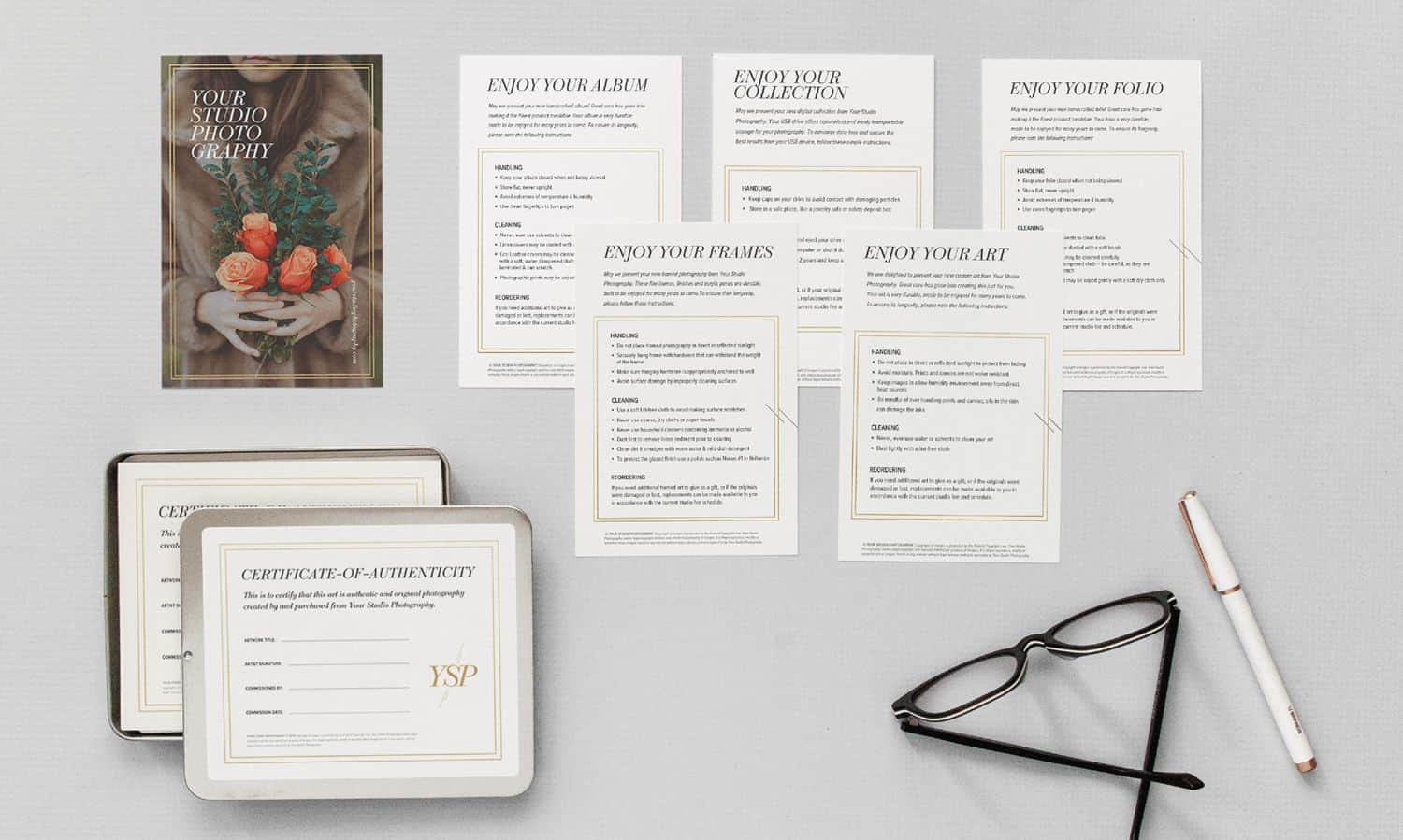 Client care cards by Design Aglow