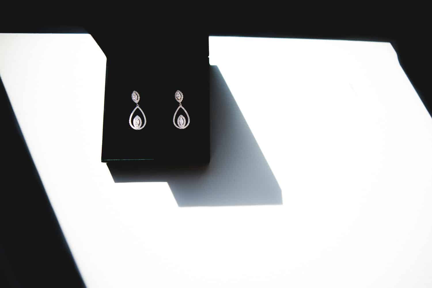 Photography Trends: Black and White Photo of Earrings
