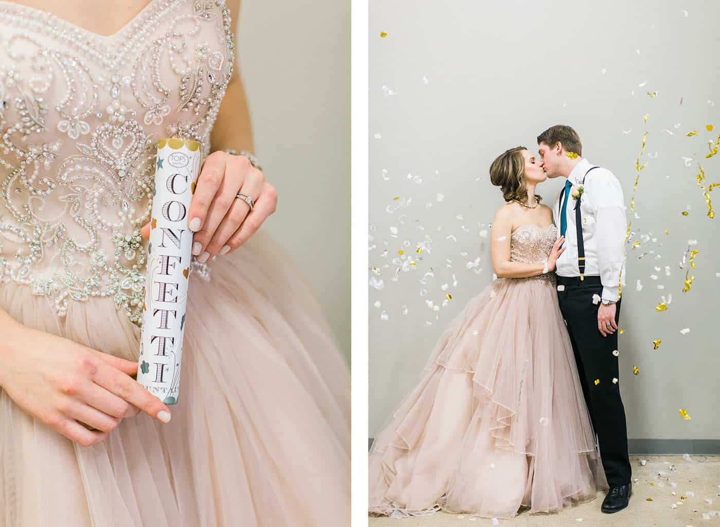 prom wedding couple kissing in confetti rachael osborn client questions