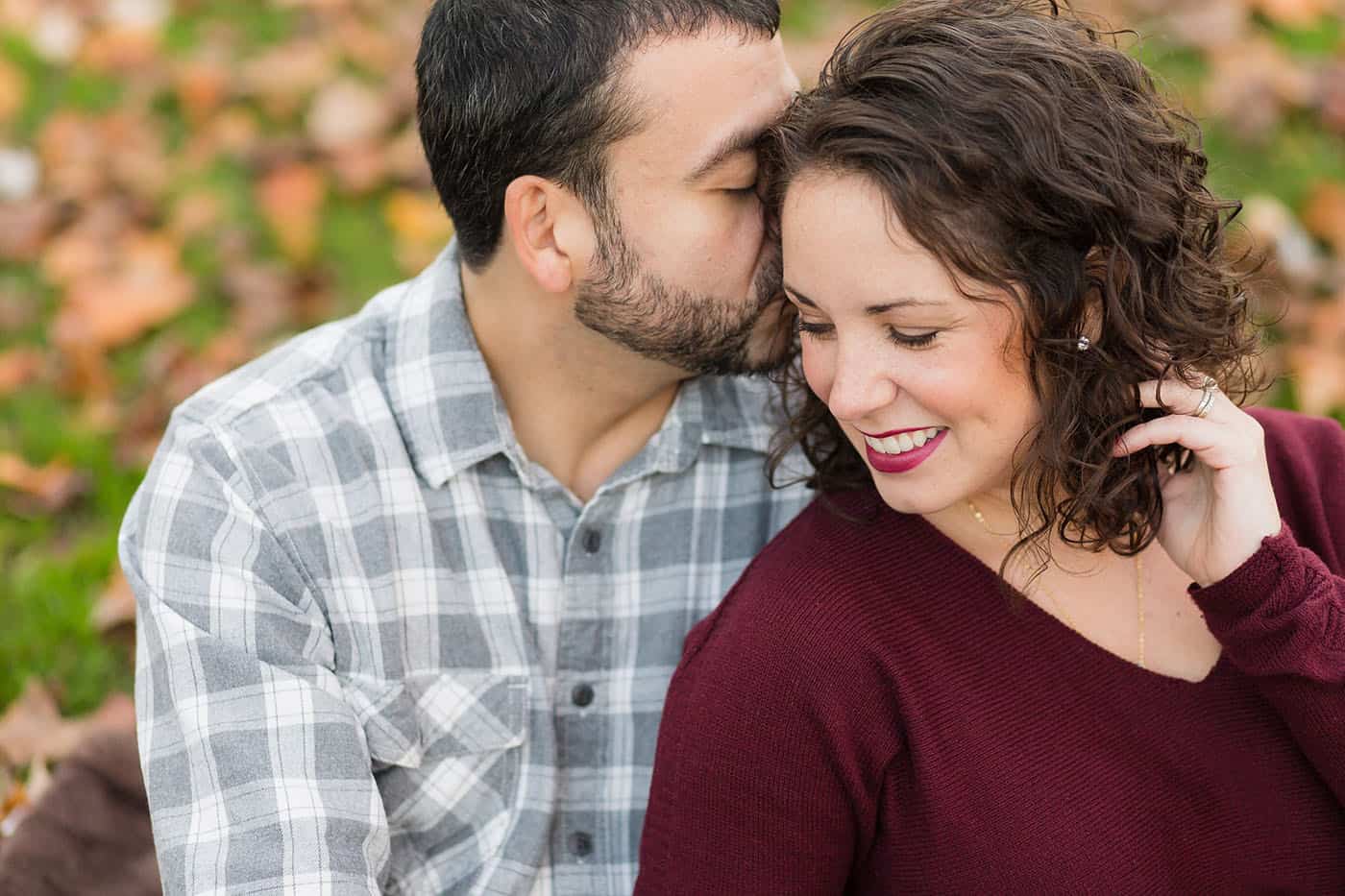 fall engagement portrait by customer service whiz cinnamon wolfe