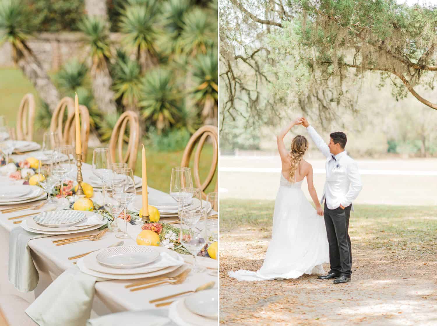 Southern Outdoor Wedding Reception: Get Photography Clients with Styled Shoots